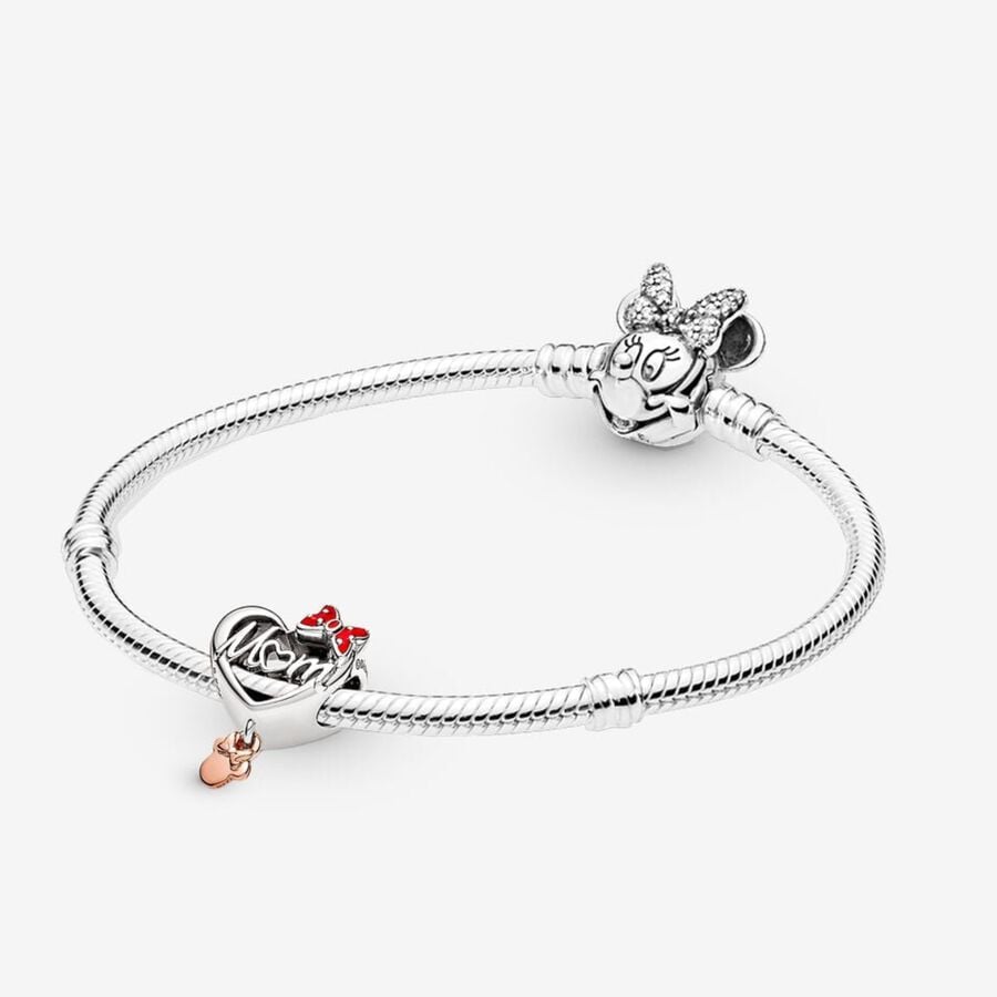 Disney Minnie Mouse Mum Charm & Bracelet Gift Set  image number 0